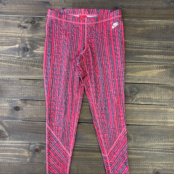 Nike Pink/Gray Compression Tights Size XSmall - Picture 4 of 7